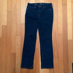 NYDJ Women's Marilyn Straight Leg Jeans in Deep Blue 10